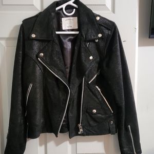 Understated Leather Suede Jacket